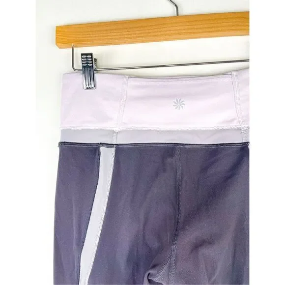 Athleta Powervita Elevation 7/8 Leggings Spring Night Purple Grey Size S - Picture 8 of 13